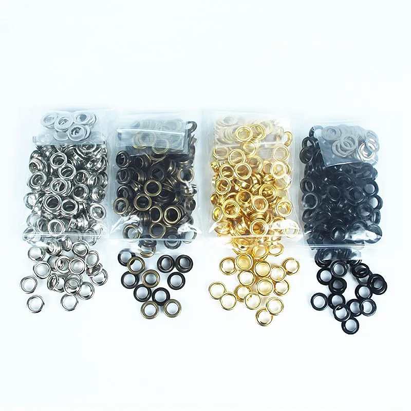 50Pcs+1set tools 3.5-10mm Metal Eyelets with Grommet for Leathercraft Shoe Belt DIY Scrapbooking Cap Bag Tag Clothes Accessories