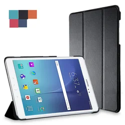 Tab A 9.7 Cover Case For Samsung Galaxy SM-T550 T555C P550 P555C Tablet Auto Sleep Leather Case Cover+Film+pen
