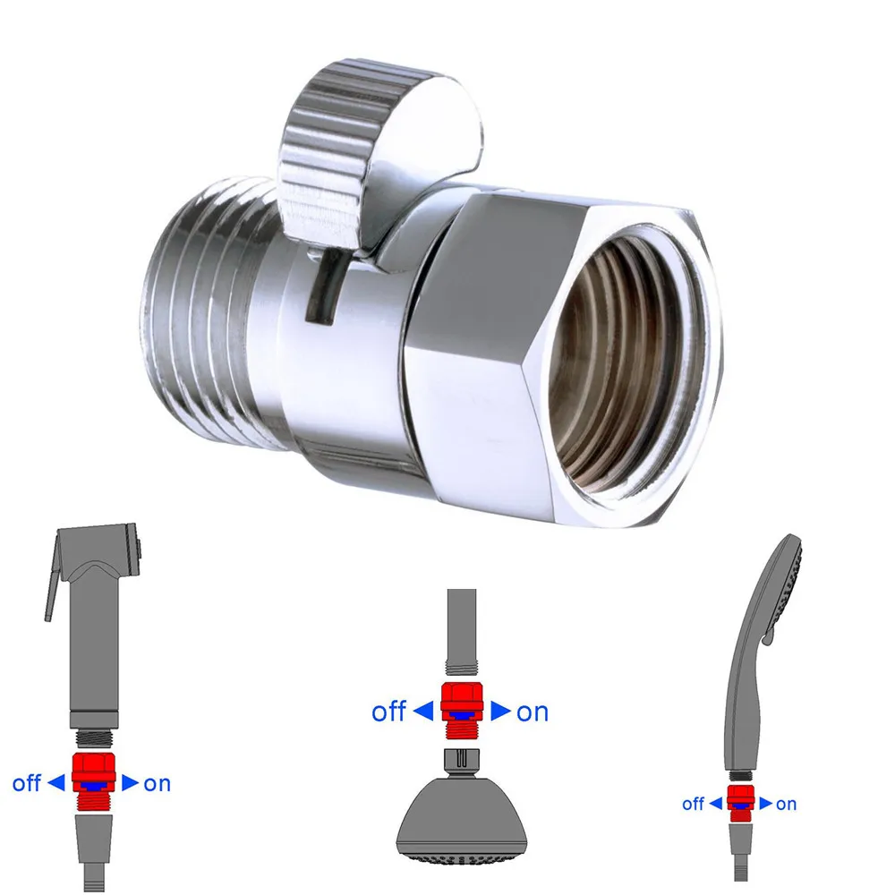 Válvula De Controle De Fluxo De Chuveiro De Latão, Redução Da Pressão Da Água Para Spray De Bidé ou Cabeça De Chuveiro De Mão, Desligar O Desligar O
