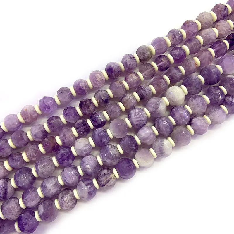 7x9mm/9x11mm Natural Purple Amethysts Beads Rondelle Faceted DIY Loose Beads For Jewelry Making beads Accessories 15'' Girl Gift