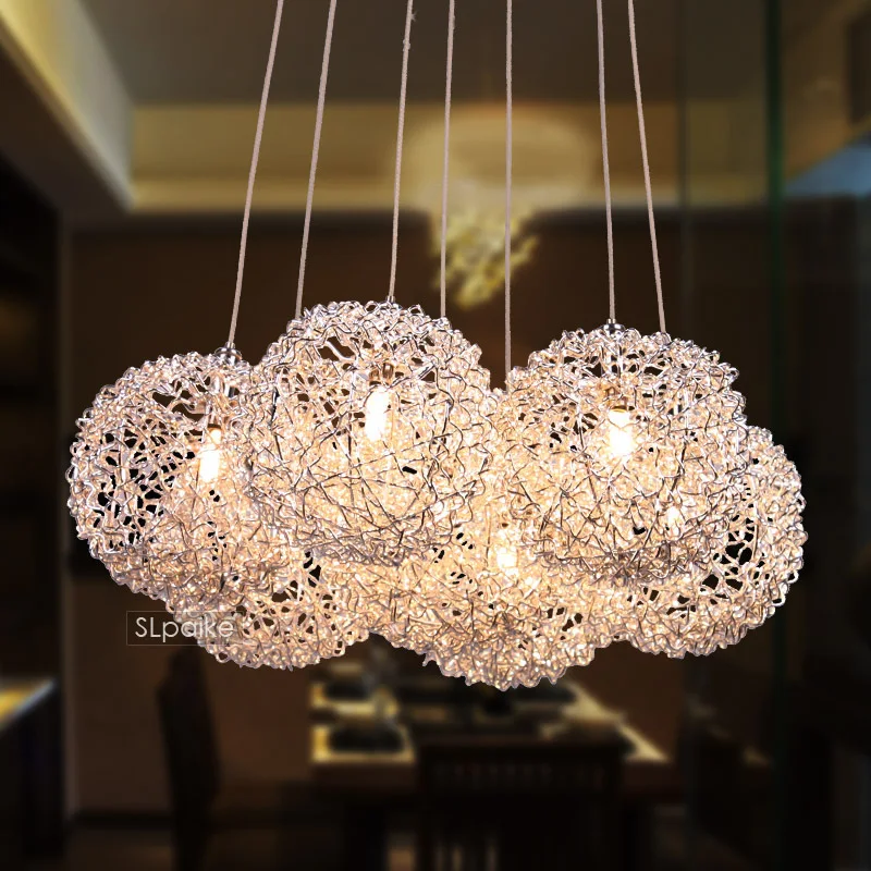 pendant light modern brief restaurant lights bedroom lamp aluminum wire lamp fashion FG541