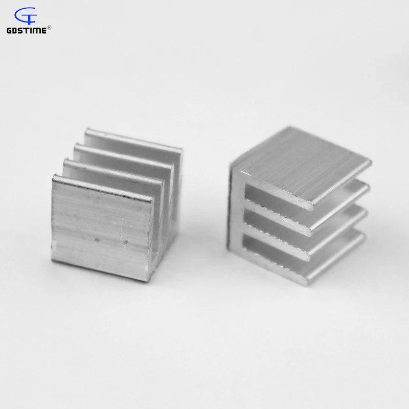 80pcs Memory Cooler RAM Heatsink 10X10X10mm Chipset Aluminum Heat Sink With 3M Tape Fans & Cooling