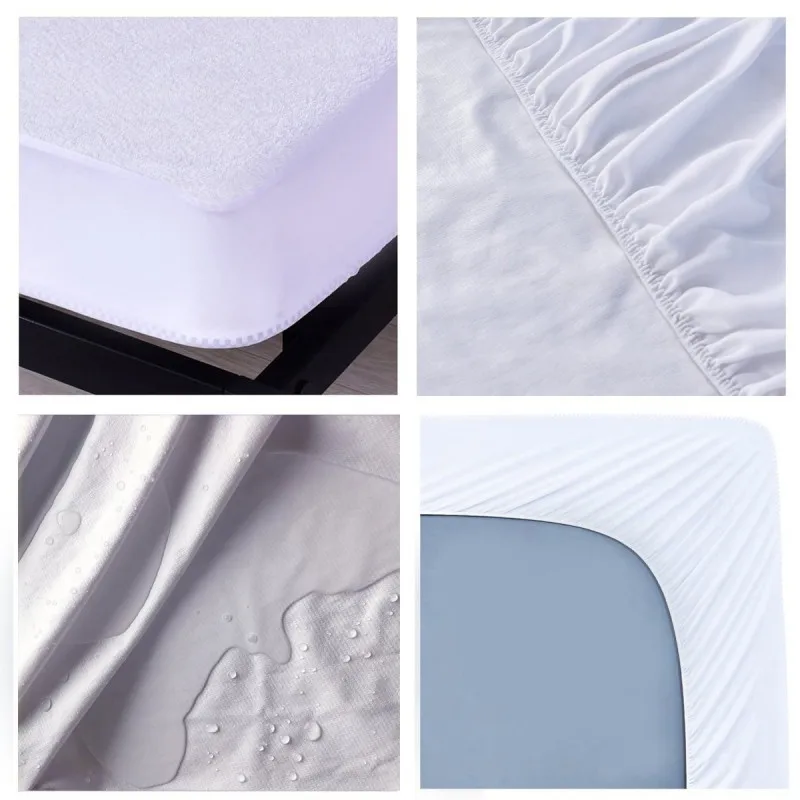 ロシア 160*200 センチメートルテリー TPU 防水マットレスプロテクターカバー弾性バンド通気性のベビーペット妊娠中のシート