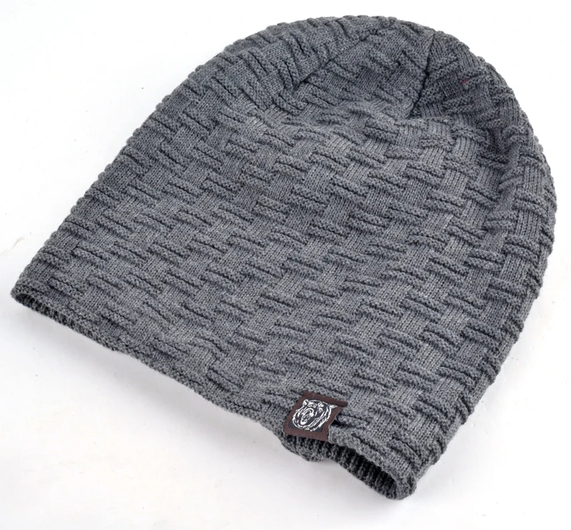 Jesienno-zimowe czapki z daszkiem dla mężczyzn i kobiet Beanie Stocking Hat Casual Keep Warm Knitted Hat Skullies&Beanies 7 kolorów
