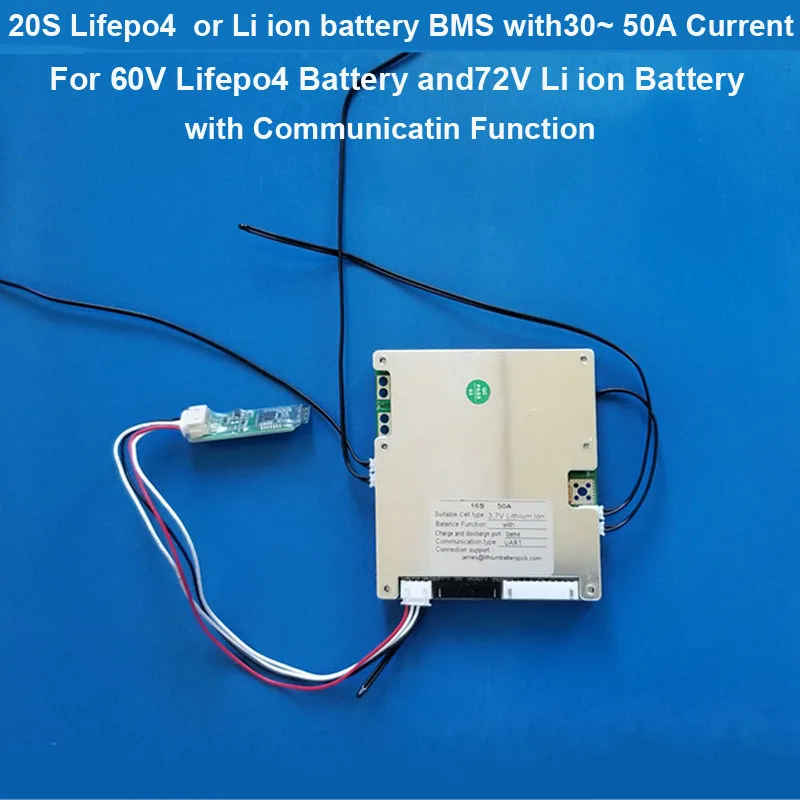 20S 72V li ion bluetooth smart BMS or 60V Lifepo4 Battery Protection circuit board  with APP and PC software