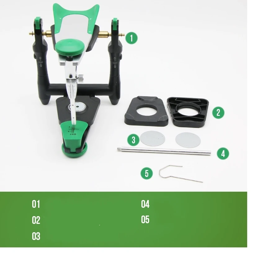 Dental Lab Materials Plastic Plate Metal Piece Universal Fitting On Amann Girrbach Articulator Model Bite