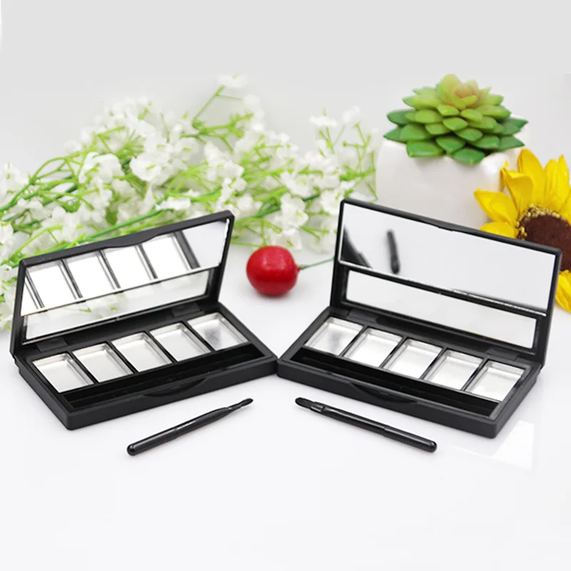 10/30/40pcs black lipstick pressure dish eyeshadow box eye & cheek palette cosmetics packaging suki makeup kit