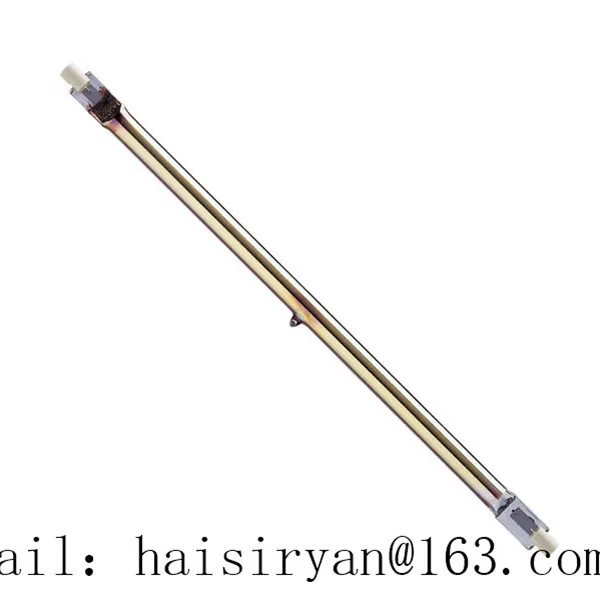 customized 500w 350mm far Single tube Electric halogen IR quartz glass heater lamps