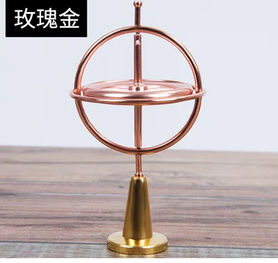 Creative Scientific Educational Metal Finger Gyroscope Gyro Top Pressure Relieve Classic Toy Traditional Learning Toy For Kids