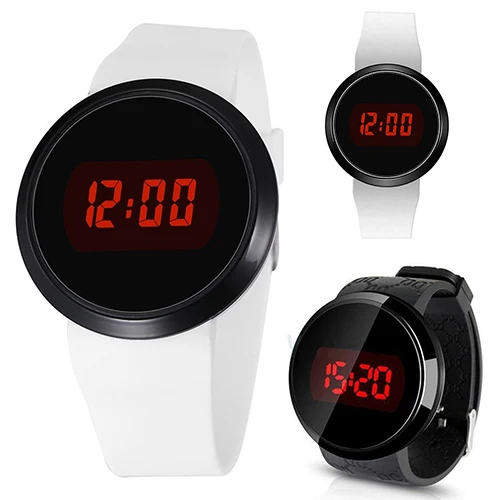 Fashion Led Digital Touch Screen Watches Men Sports Watches Day Date Silicone Watch relogio de led reloj led hombre