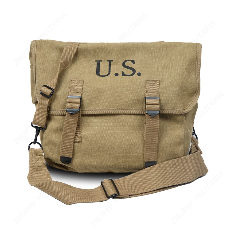 WWII WW2 US Army M1936 Haversack M36 Musette Field militar caza senderismo escalada Camping mochila bolsa