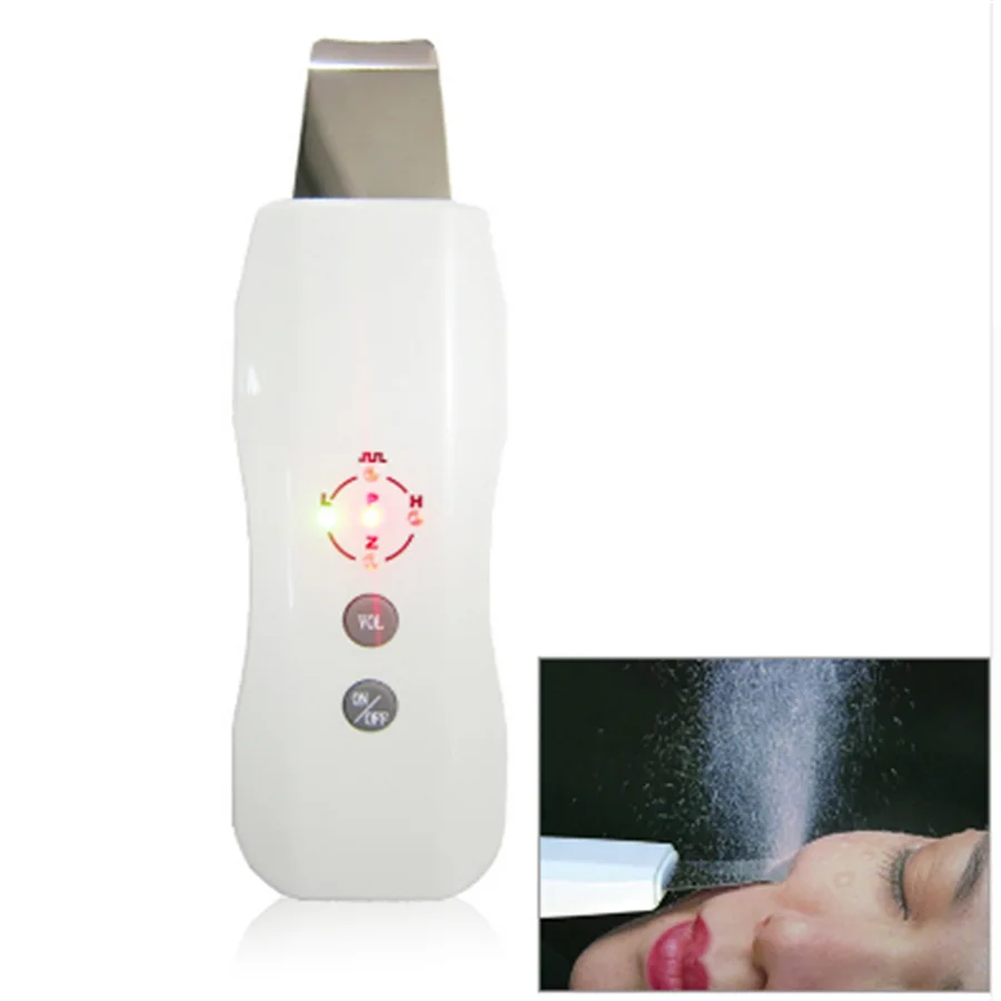 Portable Ultrasound Skin Cleaner Ultrasonic Pore Cleaning Face Peeling face Cleansing Machine Acne Removal Tool Beauty Care