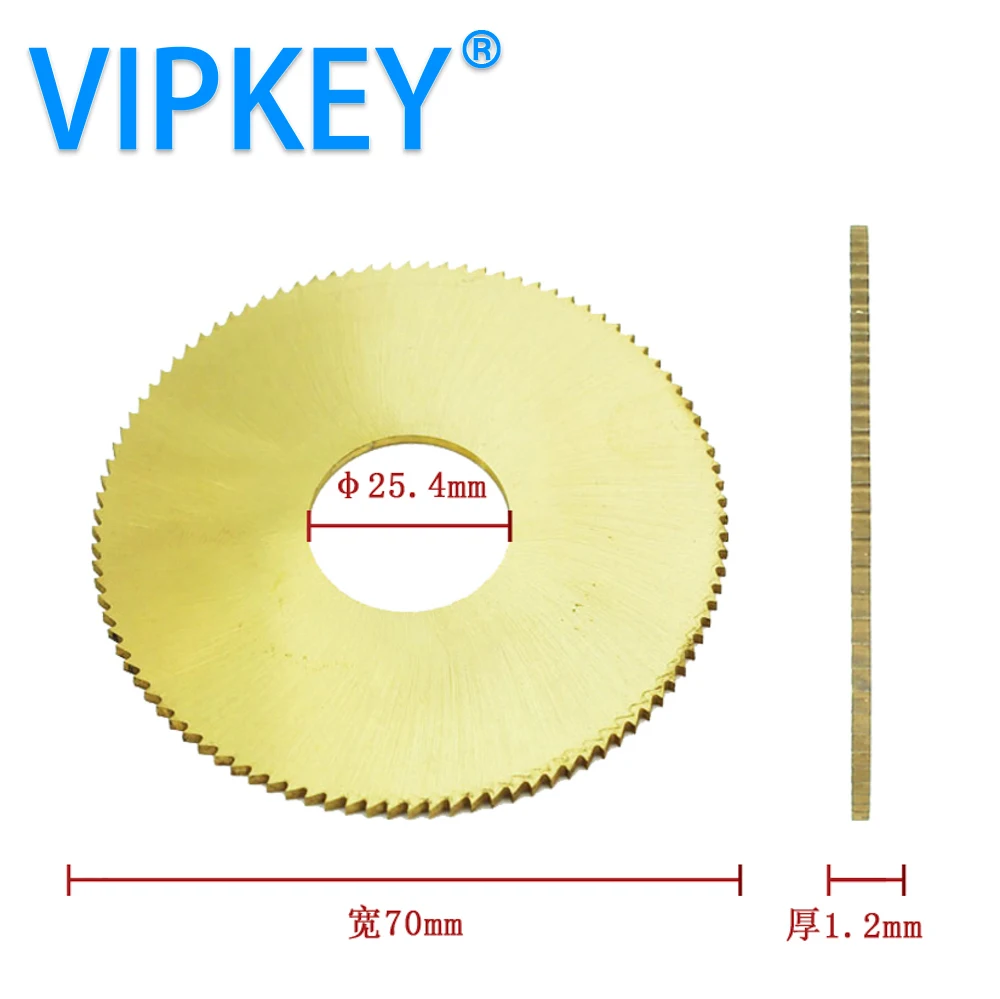 70*25.4*1.2 Mm Cirkelzaagbladsnijder Voor 100e1 Sleutelsnijmachine Sleutelblad Frees Slotenmaker Gereedschap