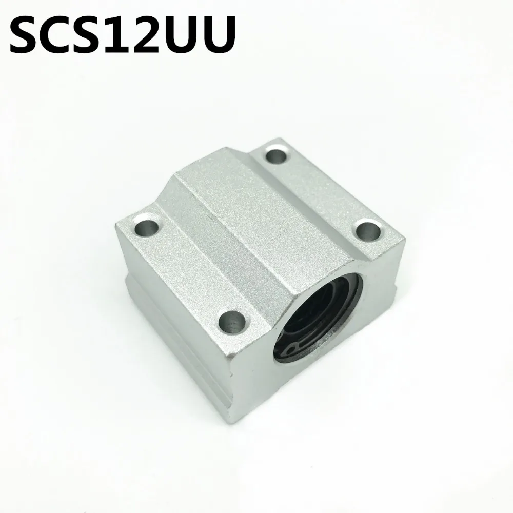 SC12UU SCS12UU 12mm Slide Unit Block Bearing Steel Linear Motion Ball Bearing Slide Bushing Shaft