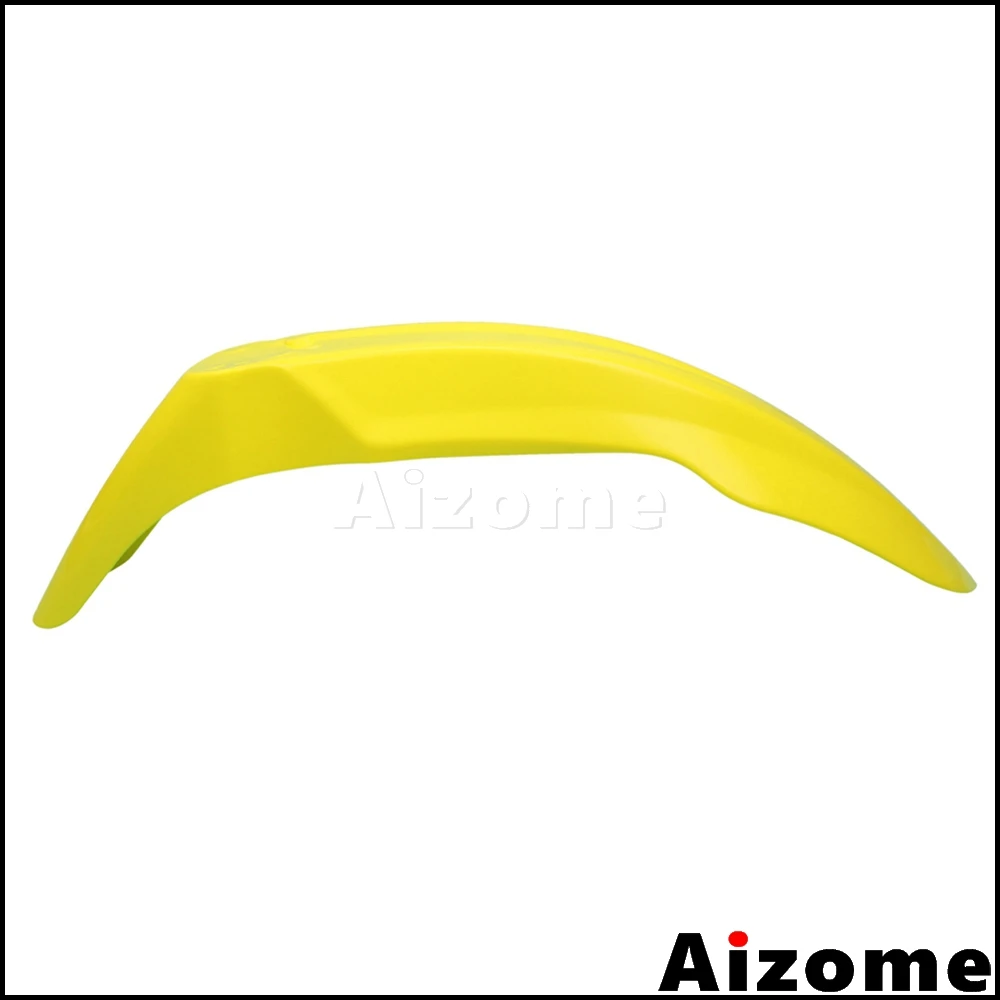 Universal Dirt Bike Yellow Off Road Front Fender For Suzuki RMZ RM DRZ 125 250 450 Motocross Front Mud Guard Plastic Mudguard