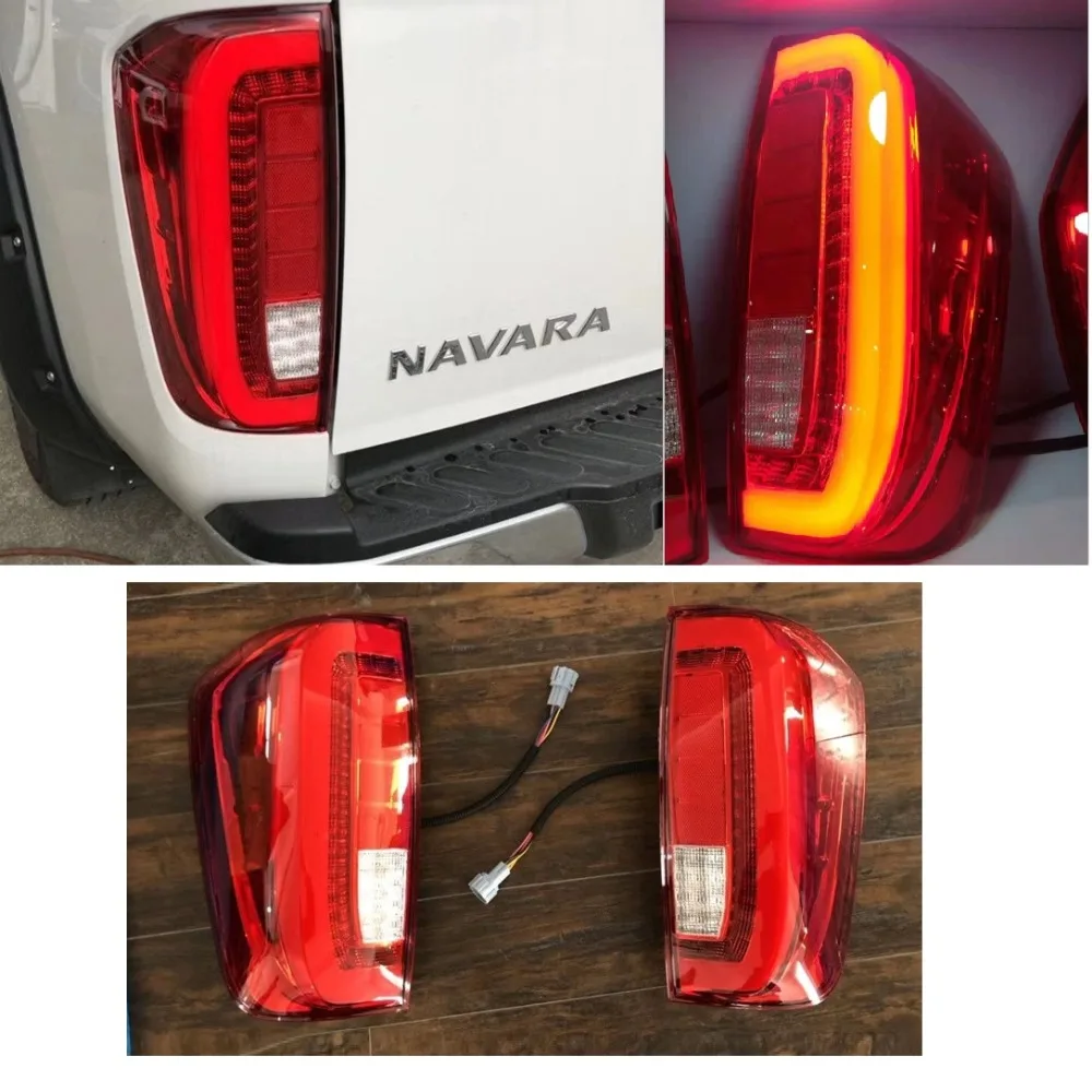 CITYCARAUTO HIGH QUALITY car accessories  led TAIL LIGHTS  FIT FOR NISSAN NAVARA NP300 2015-2018 PICKUP car light