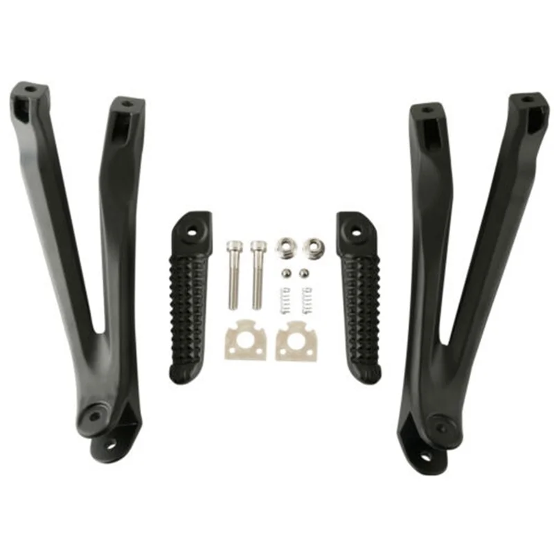 Motorcycle 1Pair Rear Footrest Foot Pegs Set For Yamaha YZFR1 YZF-R1 2004-2008 2005 2006 2007