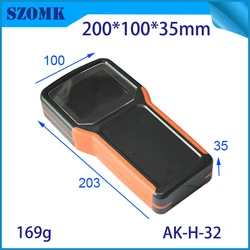 1Piece AK-H-32 plastic electronics abs enclosure szomk handheld electronic box manufacturers AAA battery holder case for pcb