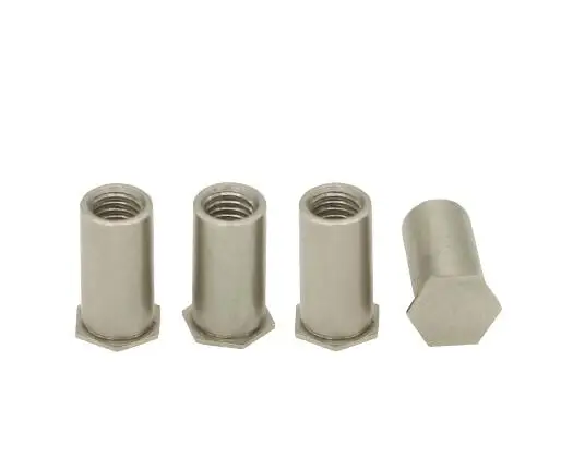 

1pcs M10 stainless steel blind hole pressure rive stud nut column furniture decoration 20mm length