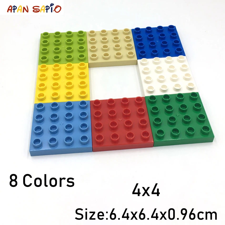 DIY Building Blocks Big Size 4X4 3PCS/lot 8Colors Educational Building Blocks Brick Toys for Children Compatible with Brands