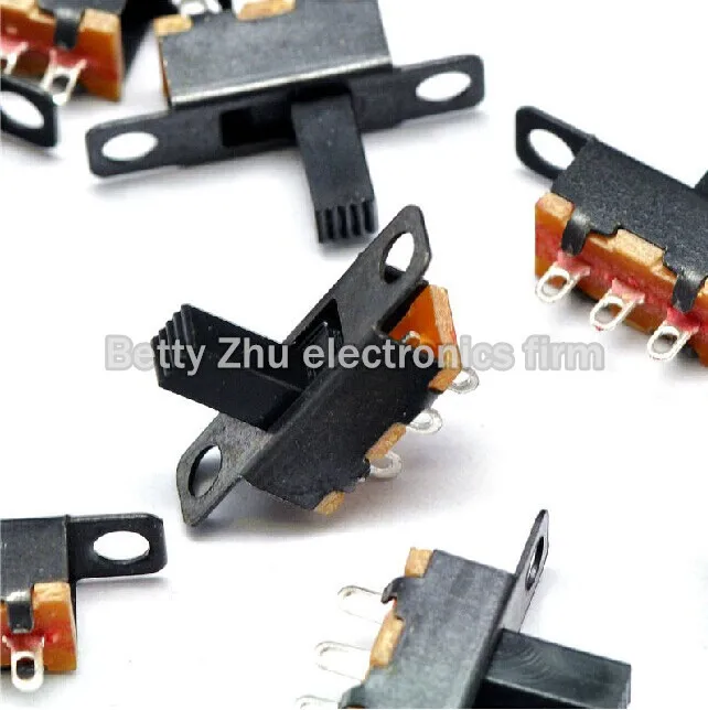 100PCS/LOT SS12F15VG6 KNOB / lever-type toggle switch (3 pin 2 files) handle high 6MM