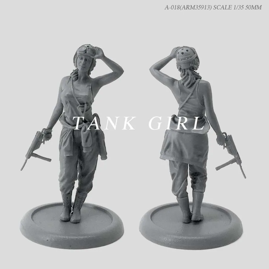 1/35  Resin Soldier  Of Allied Women Tank Soldier (50mm) Model Figure Kits Self-assembled A-018 (arm35913)