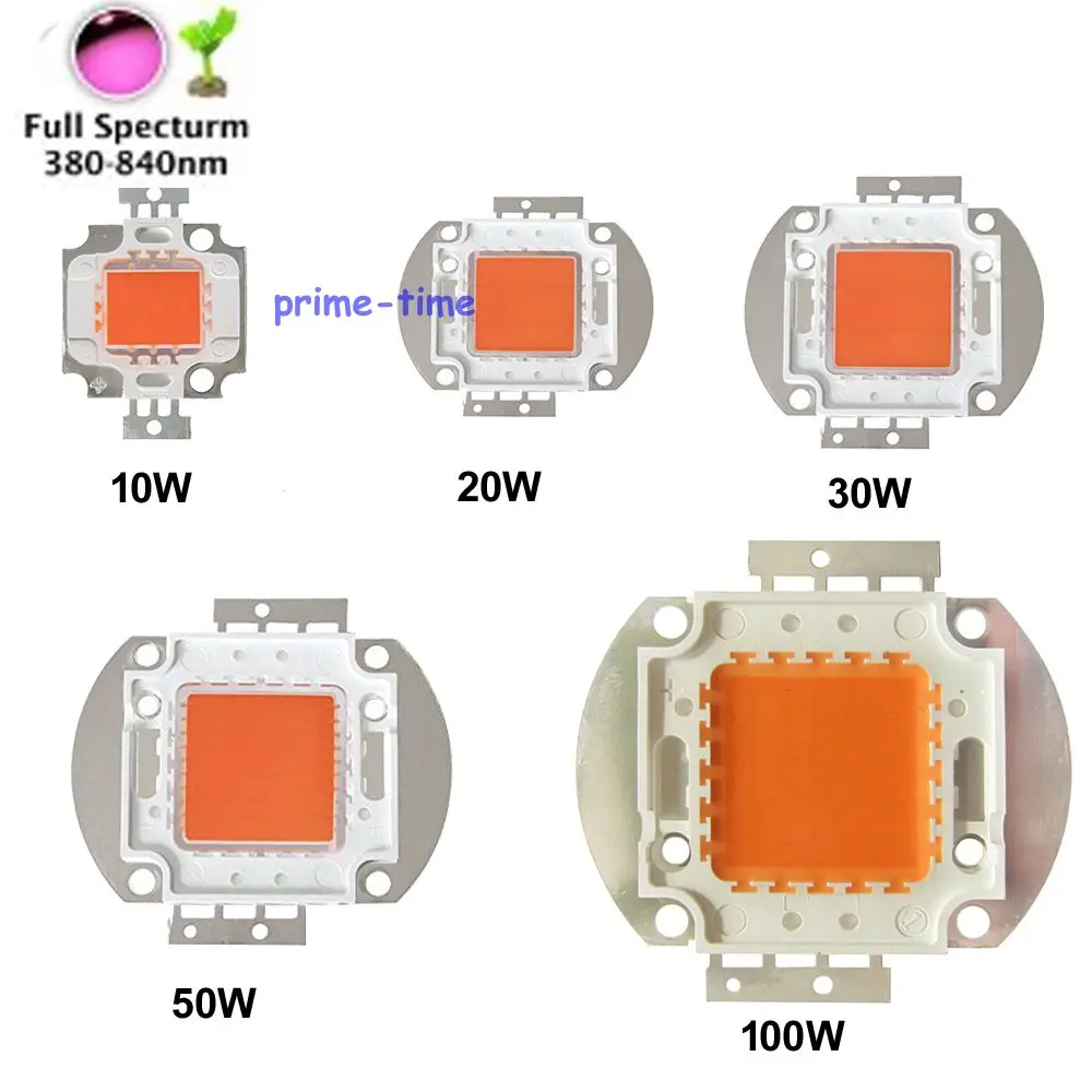 EPILED 42mil 10W 20W 30W 50W 100W full spectrum High Power LED Grow Light diodes 400~840nm For plant grow