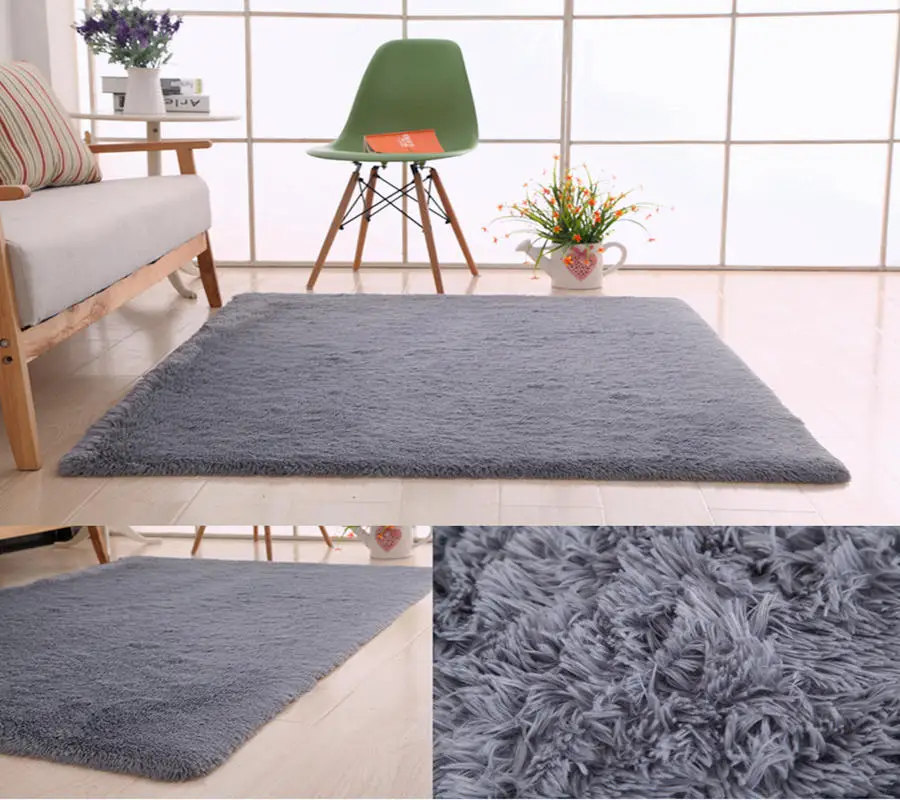 Soft Shaggy Carpet For Living Room European Home Warm Plush Floor Rugs fluffy Mats Kids Room Faux Fur Area Rugs Living Room Mats