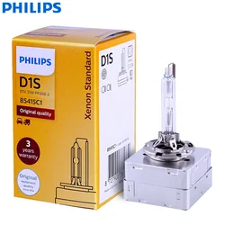 Philips Xenon Standard D1S 85415C1 35W Original Xenon HID Headlight Car Bulb Auto Lamp ECE OEM Quality Made in Germany (Single)