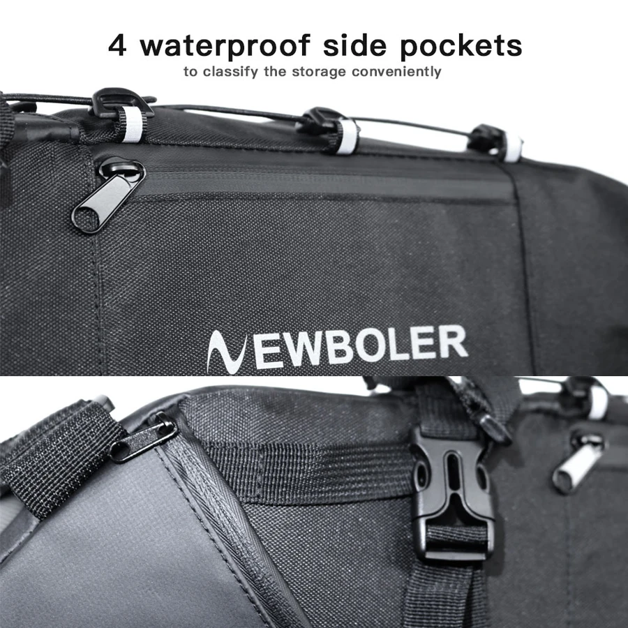 NEWBOLER 2020 Bike Bag Bicycle Saddle Tail Seat Waterproof Storage Bags Cycling Rear Pack Panniers Accessories 10L Max