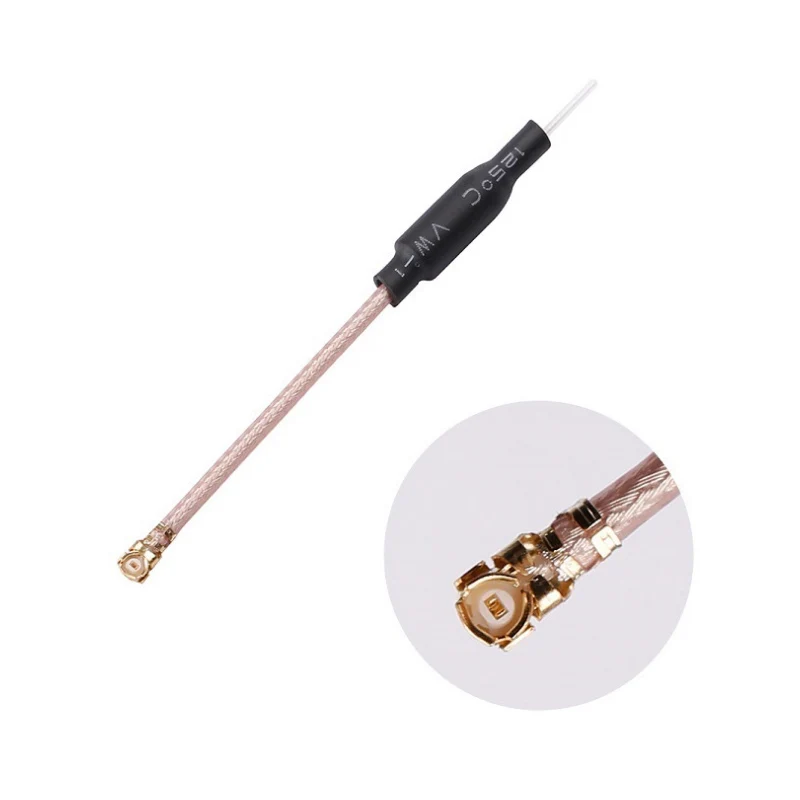 5 PCS 6.5cm 65mm 5.8G 2dBi U.FL IPEX IPX Omni-Directional Brass FPV Antenna RG178 RC Drone