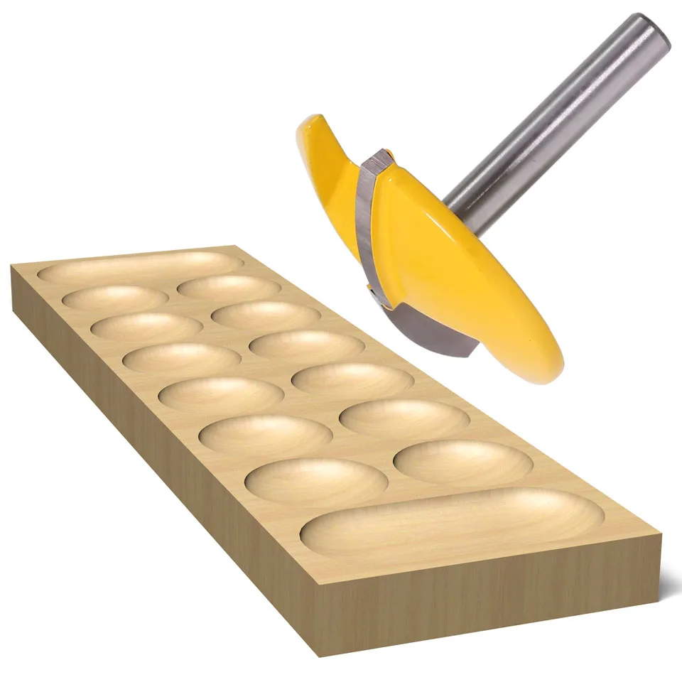 Imagem -06 - Haste Pequena Tigela Router Bit Faca de Porta Larga Cortador de Madeira Rct 1pc Raio 1pc 12 14 1pc