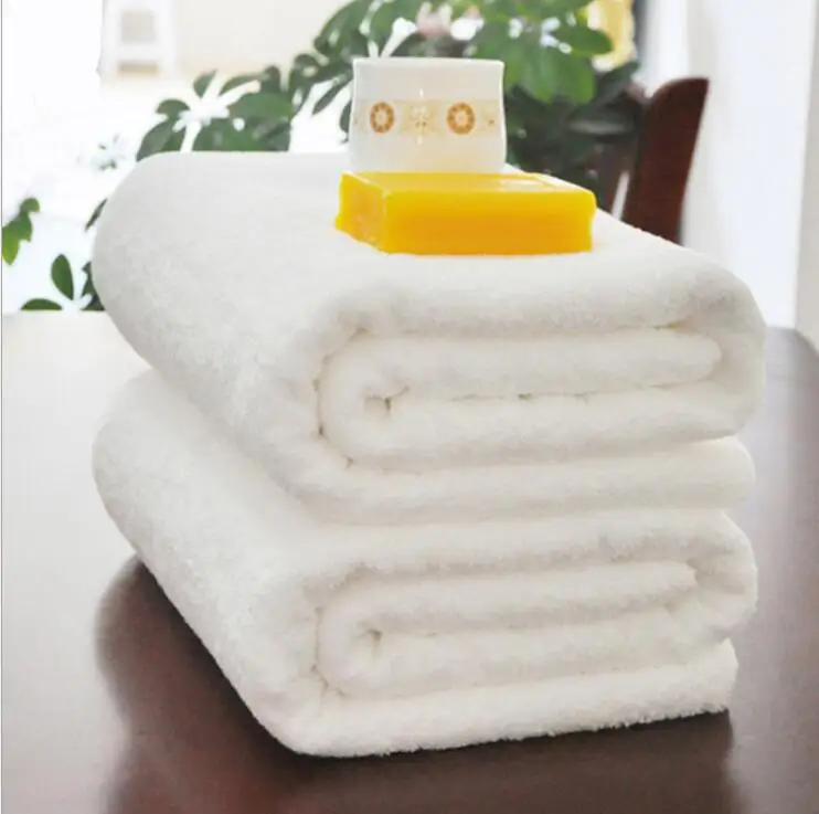 

32S 70*140cm 73*150cm hotel Bath towel Thickened full cotton white C002