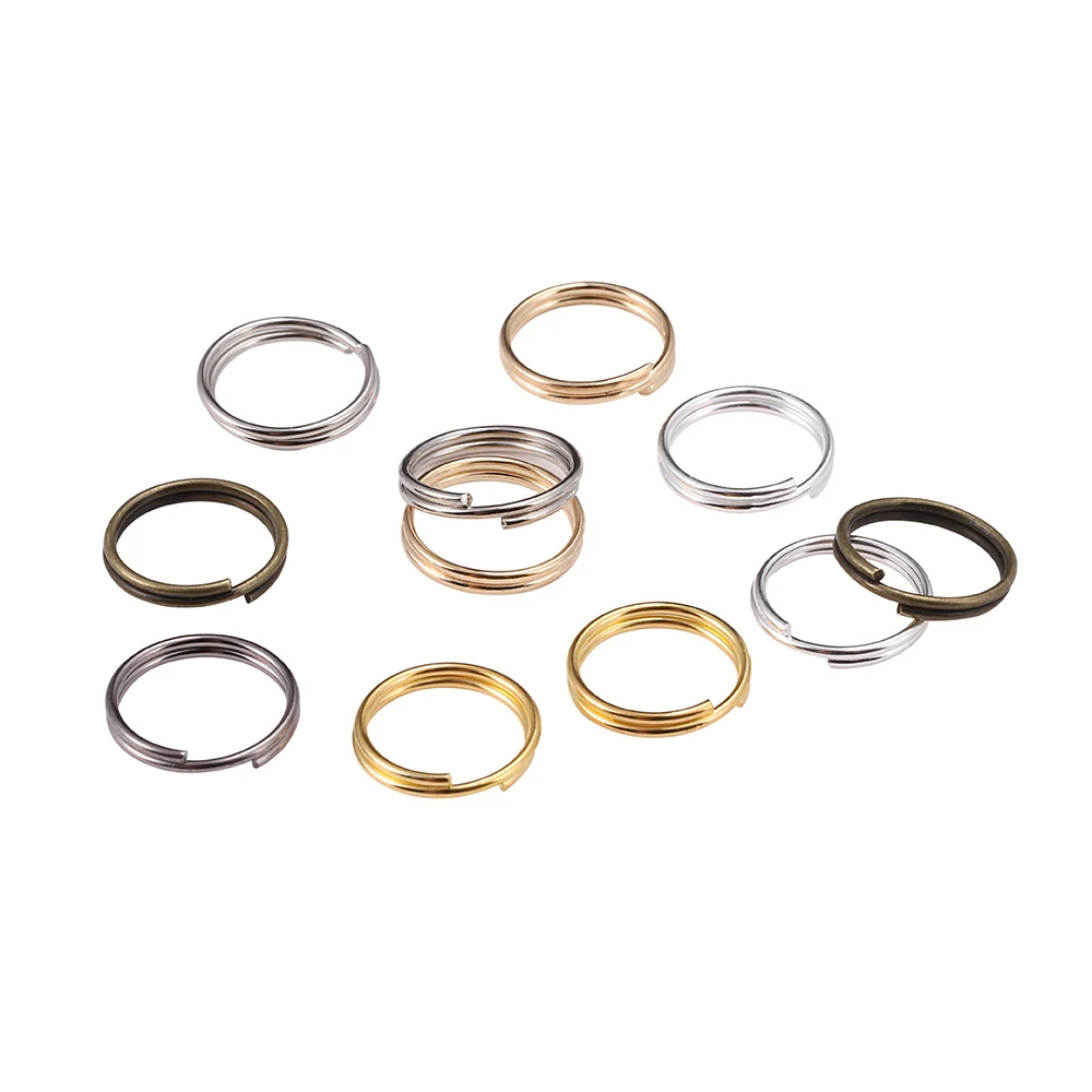 20-200 Teile/beutel 4-25mm Offene Binderinge Doppel Schleifen Split Ringe Anschlüsse Für Diy Schmuck Machen Erkenntnisse zubehör Liefert – Detail 3