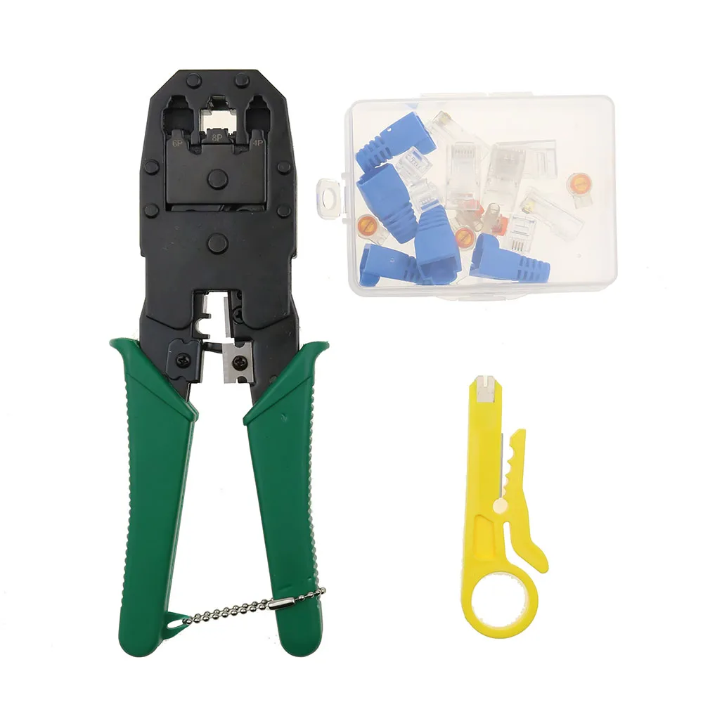 11 in 1 Computer Network Repair Tool Kit LAN Cable Tester Wire Cutter Screwdriver Pliers Crimping Maintenance Tool Set