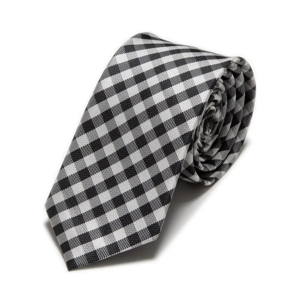 

2019 Fashion Slim ties for men Plaid neck tie gift