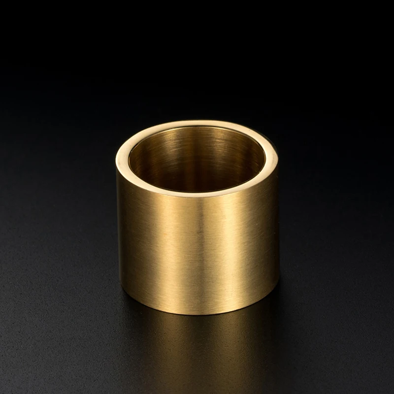 Men\'s Vintage Ring 19mm Wide Big Stainless Steel Wedding Thumb Ring Matte Finish Black Gold Silver Color Large Ring