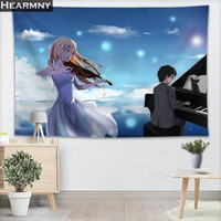 HEARMNY Your Lie In April Tapestry Wall Hanging Decor Tapestry Show Piece For Home Decoration Camping Tent Travel Sleeping Pad