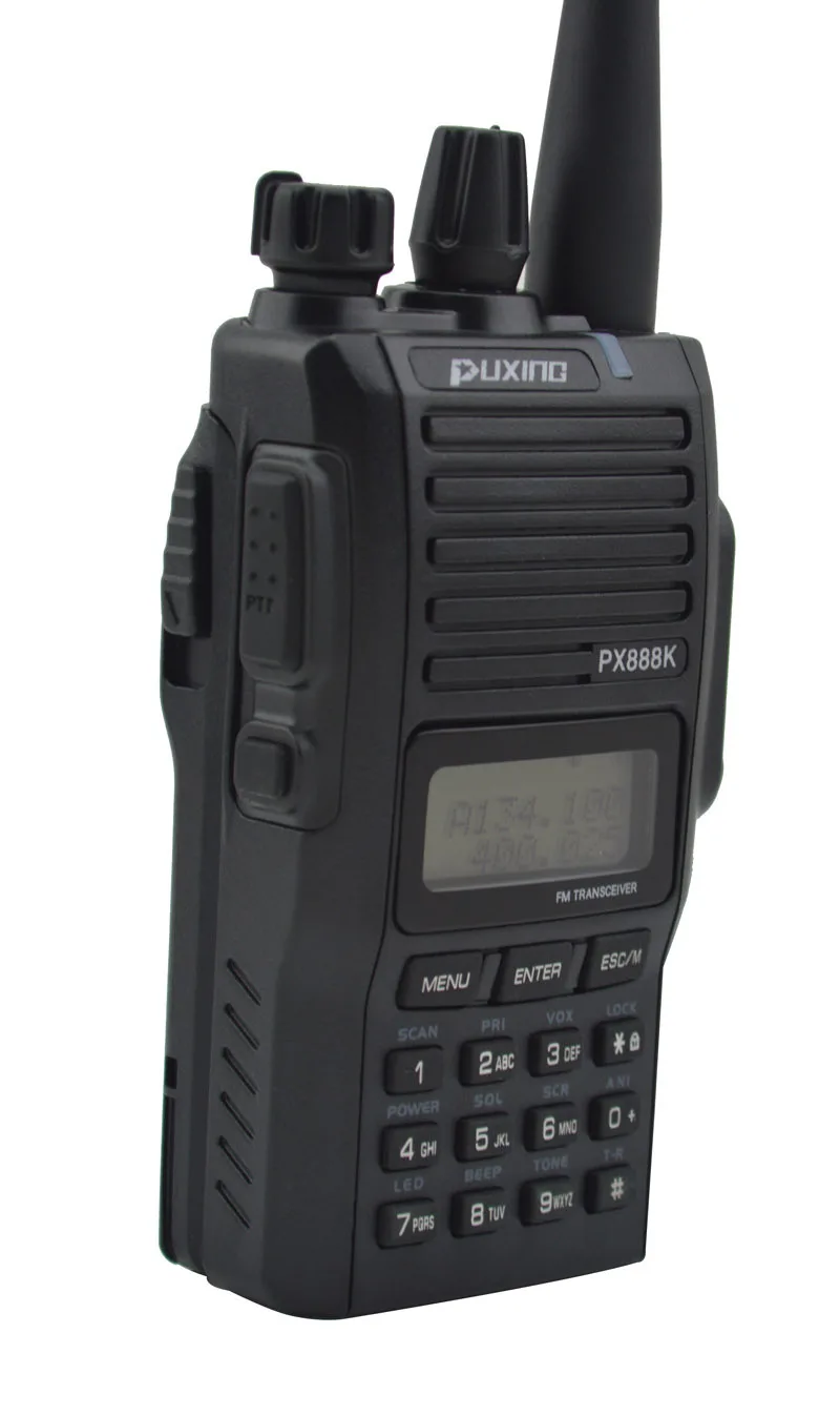 Black Color PUXING PX-888K Dual Band Professional FM Transceiver Original PUXING PX 888K 5w 128CH walkie talkie