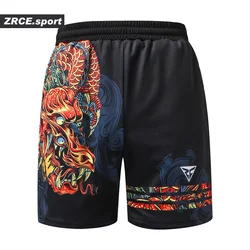 ZRCE Shorts Men Fashion Summer Beach Causal Fitness 3d Print Shorts Brand Clothing Loose Fashion Mens Pattern Funny Trousers