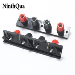 1pcs WP External Banana jack Right Angle 4Pin Speaker Amplifier Wire Clip Audio Socket WP4 4 Pole Spring Terminal Switch