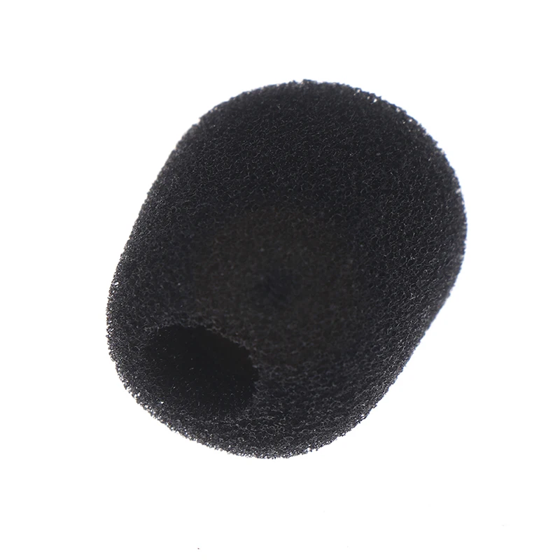 10pcs 25*8mm Headset Replacement Foam Microphone Cover Telephone Headset Mic Cover Microphone Windscreen Windshied Headset Foam