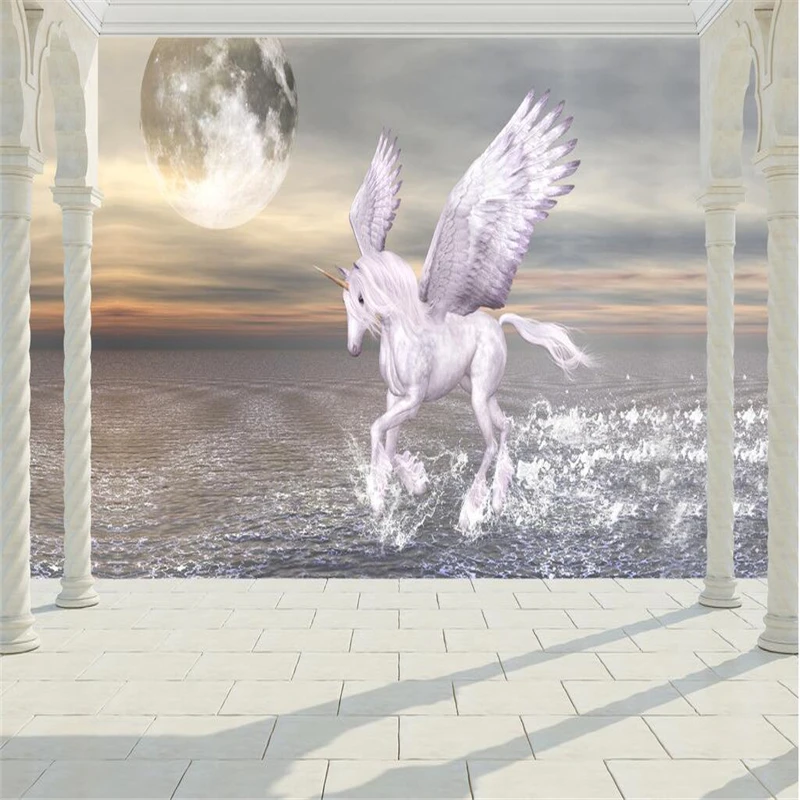 

beibehang Custom wallpaper Large - scale mural wall stickers creative 3D three - dimensional background decoration painting