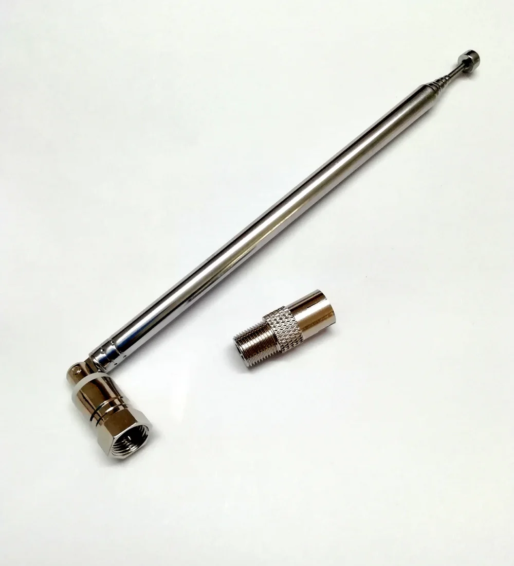 FM เสาอากาศ Telescopic Aerial 75 Ohm UNBAL สำหรับ F Connector วิทยุ & Tivoli Audio หนึ่งสองสาม Music อะแดปเตอร์หญิง