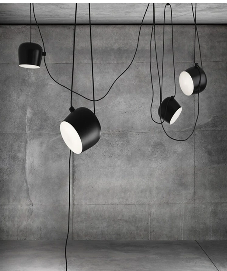 Free shipping DIY retro aluminum chandelier restaurant cafes modern lights stores LED lamps  drum designer pendant lamp.
