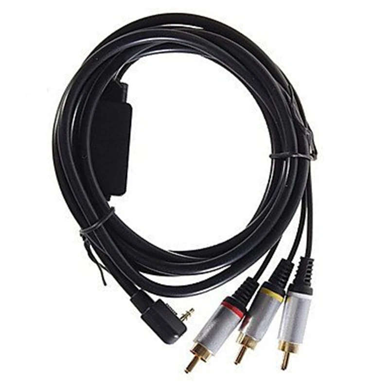 Ruitroliker 5ft 1.6m RCA Audio Video AV Cable Cord for PSP Slim Lite 2000 3000