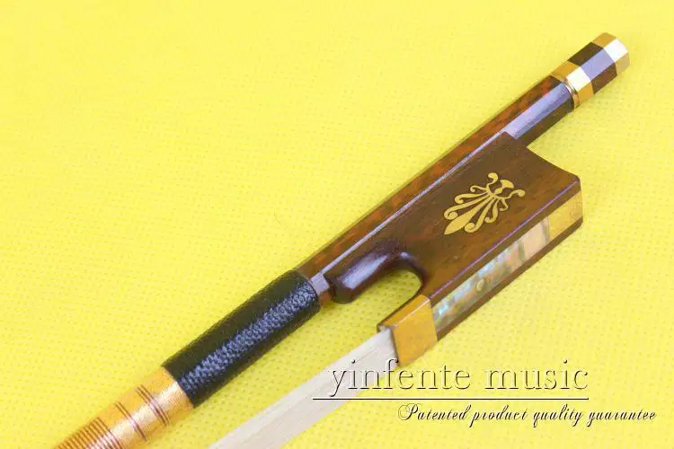 

one 14+2 # snakewood violin bow High Quality 1pcs 4/4 Violin Bow Style bone Straight