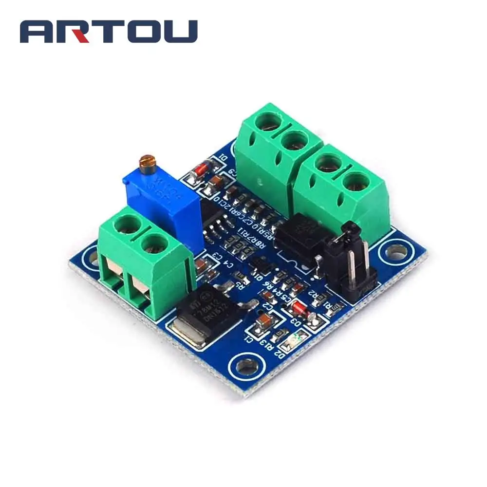 PWM to Voltage Converter Module 0%-100% to 0-10V for PLC MCU Digital to Analog Signal PWM Adjustabl Converter Power Module