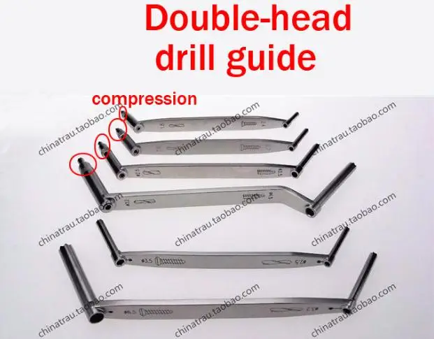 

small animal orthopedic instrument bone screw double head drill guider dual purpose spring compression drill tapping sleeve ao