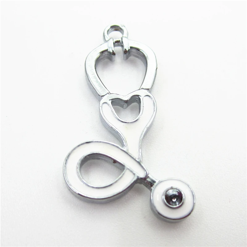 New Arrive 20pcs/lot Medical stethoscope charms dangle charms diy bracelet Necklace pendants  jewelry accessory hanging charms